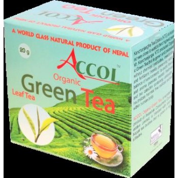ACCOL Organic Green Tea Leaf 40 Gm4, Original,imported From Nepal,